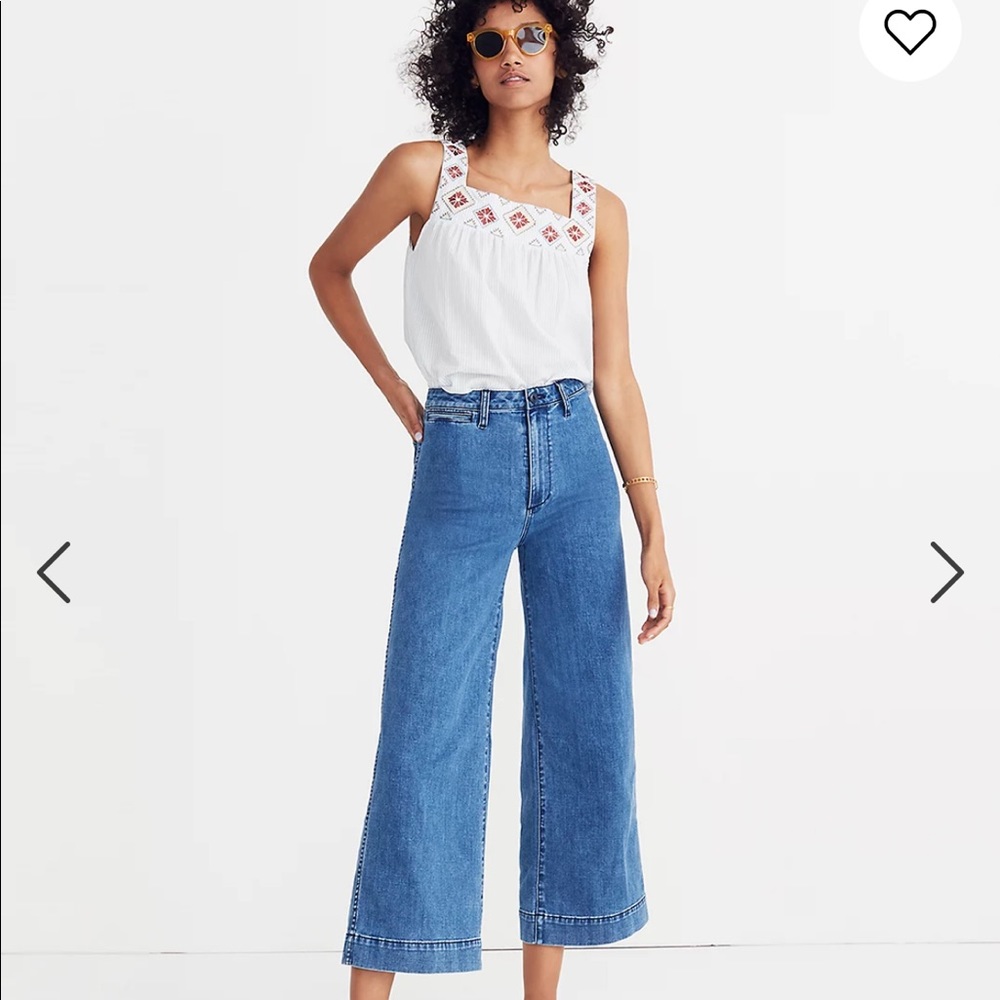 Madewell Blue Flare & Wide Leg Jeans